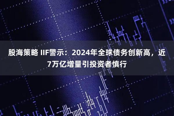 股海策略 IIF警示：2024年全球债务创新高，近7万亿增量引投资者慎行